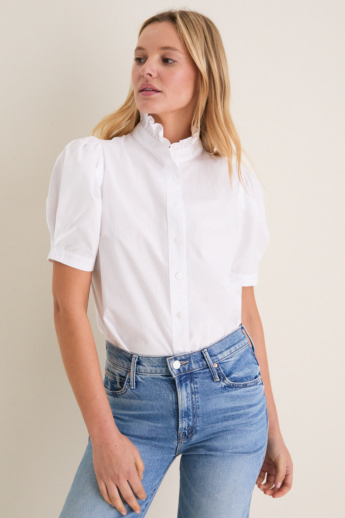 White Cotton Alicia Blouse