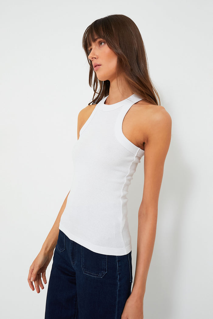 White Lily Rib Tank