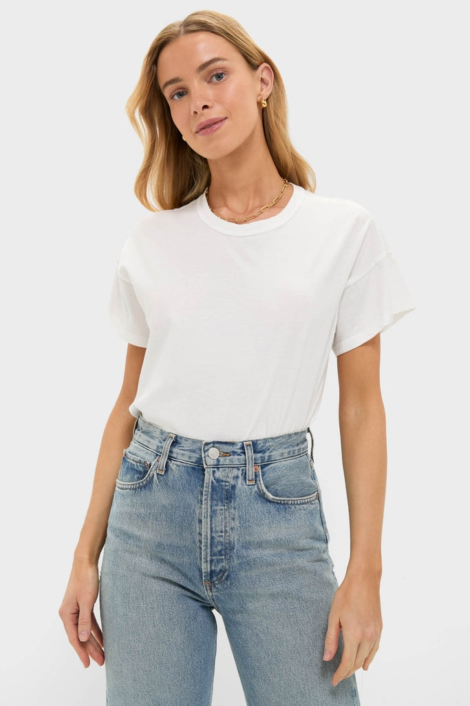 White Presley Boyfriend Tee