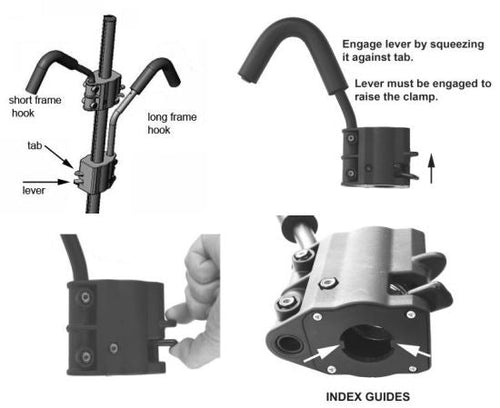 "Z" - Wide Hook for Recumbent bikes - Precision Slide Hollywood Racks Accessories